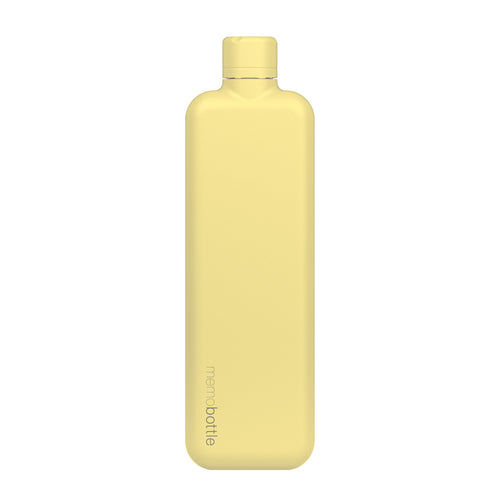 Slim memobottle (Stainless Steel) – Butter Yellow