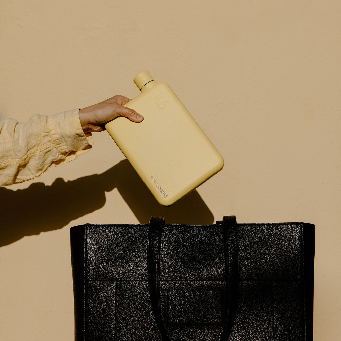 A5 memobottle (Stainless Steel) – Butter Yellow