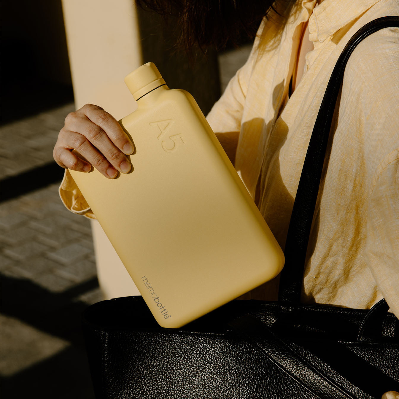 A5 memobottle (Stainless Steel) – Butter Yellow