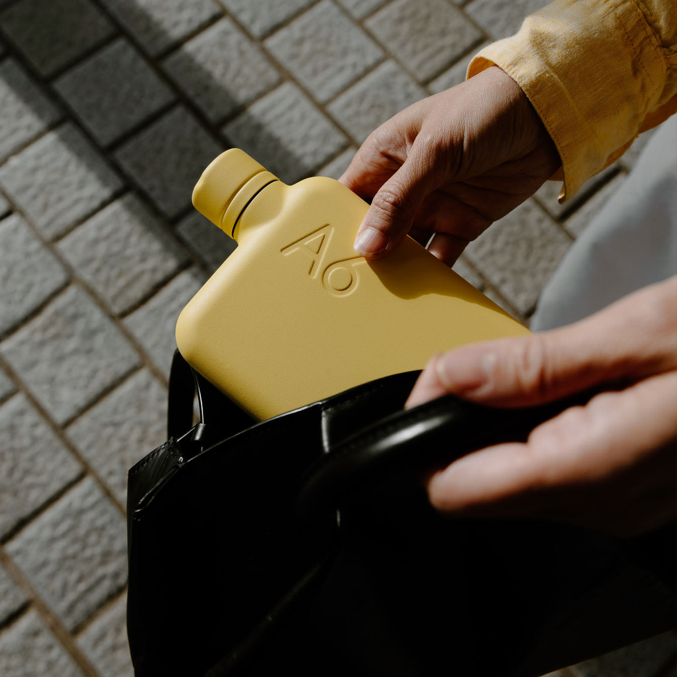 A6 memobottle (Stainless Steel) – Butter Yellow