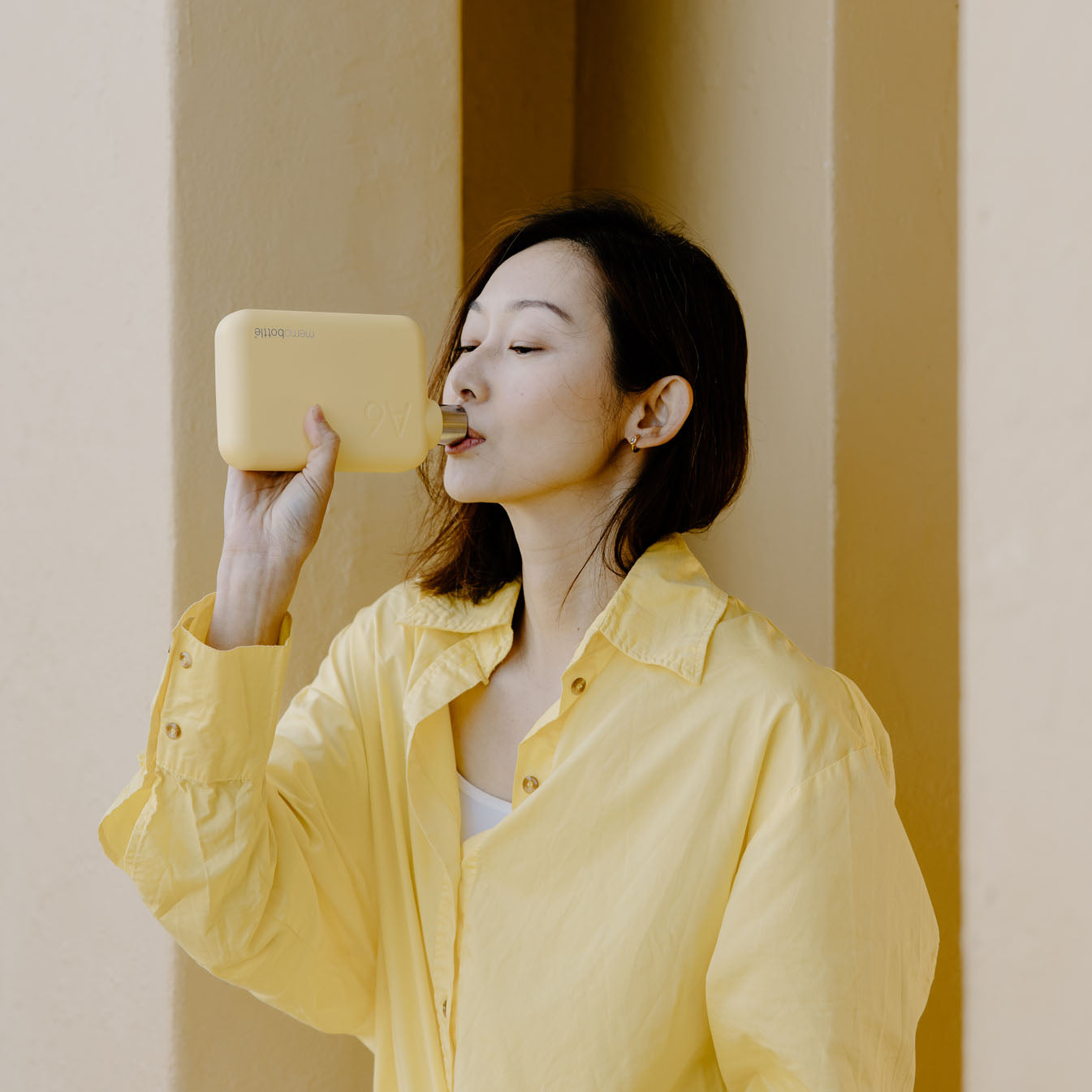 A6 memobottle (Stainless Steel) – Butter Yellow