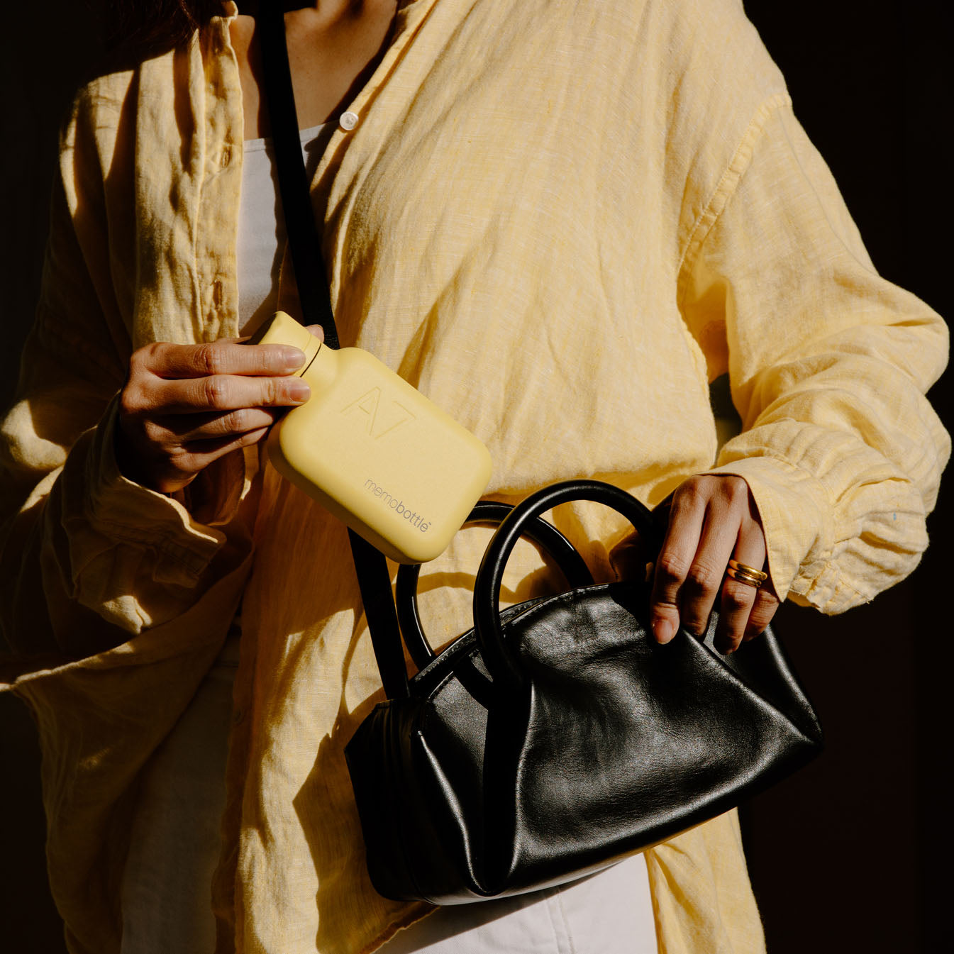 A7 memobottle (Stainless Steel) – Butter Yellow