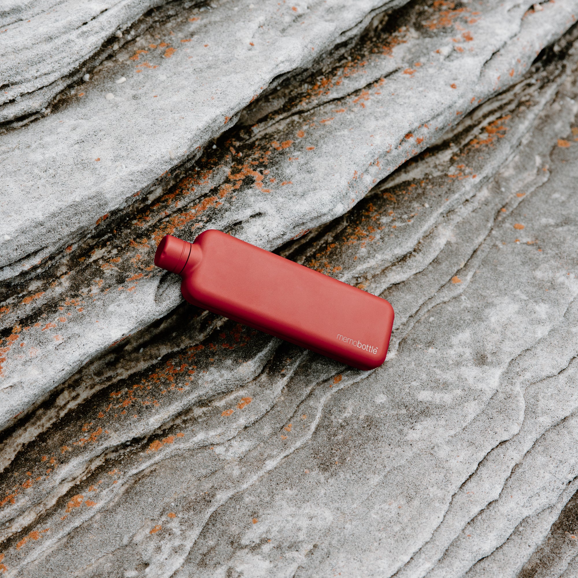 Slim memobottle (Stainless Steel) – Red