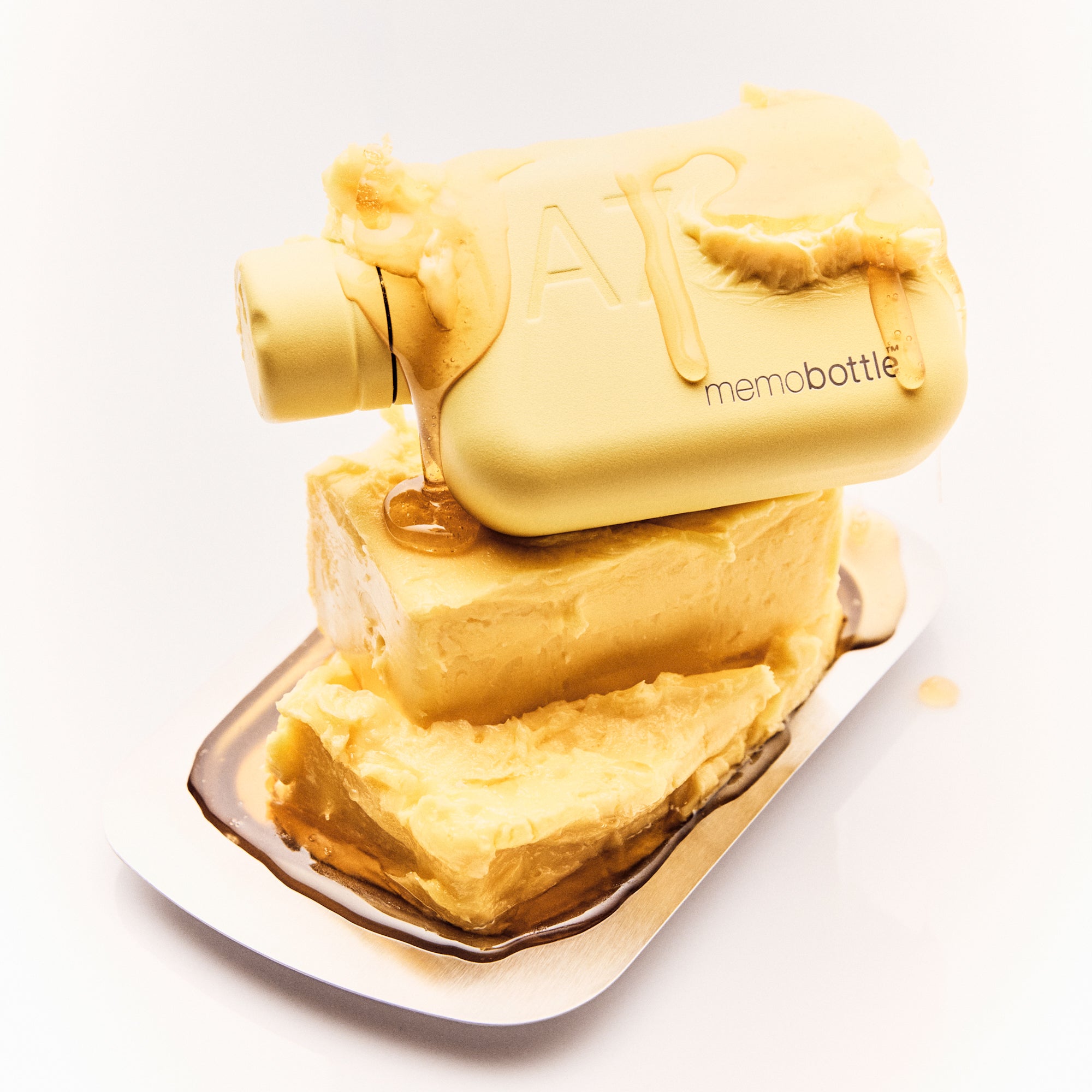 A7 memobottle (Stainless Steel) – Butter Yellow