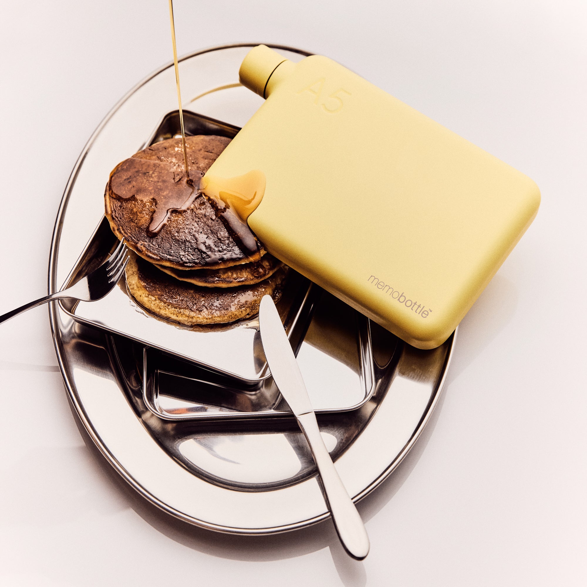 A5 memobottle (Stainless Steel) – Butter Yellow