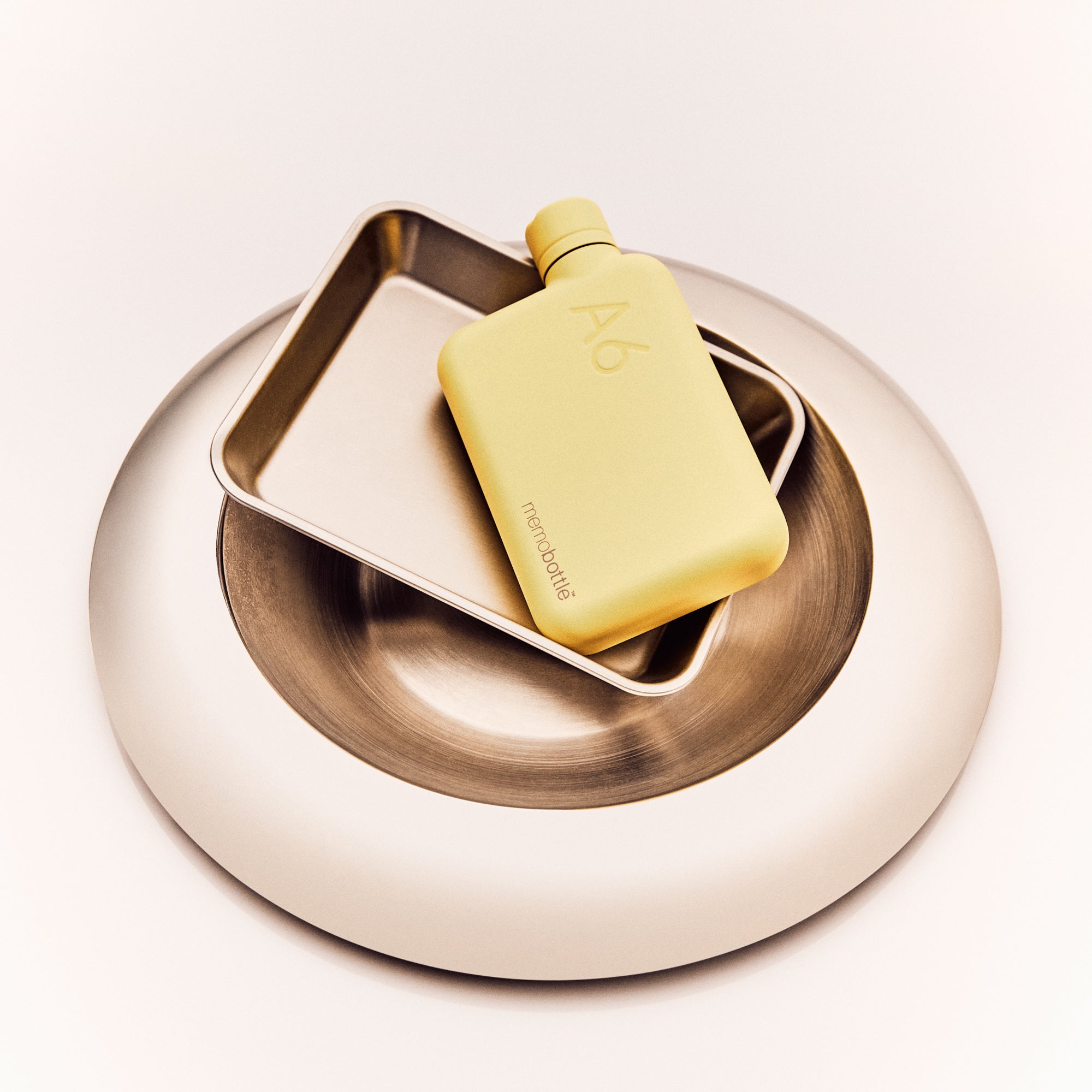 A6 memobottle (Stainless Steel) – Butter Yellow