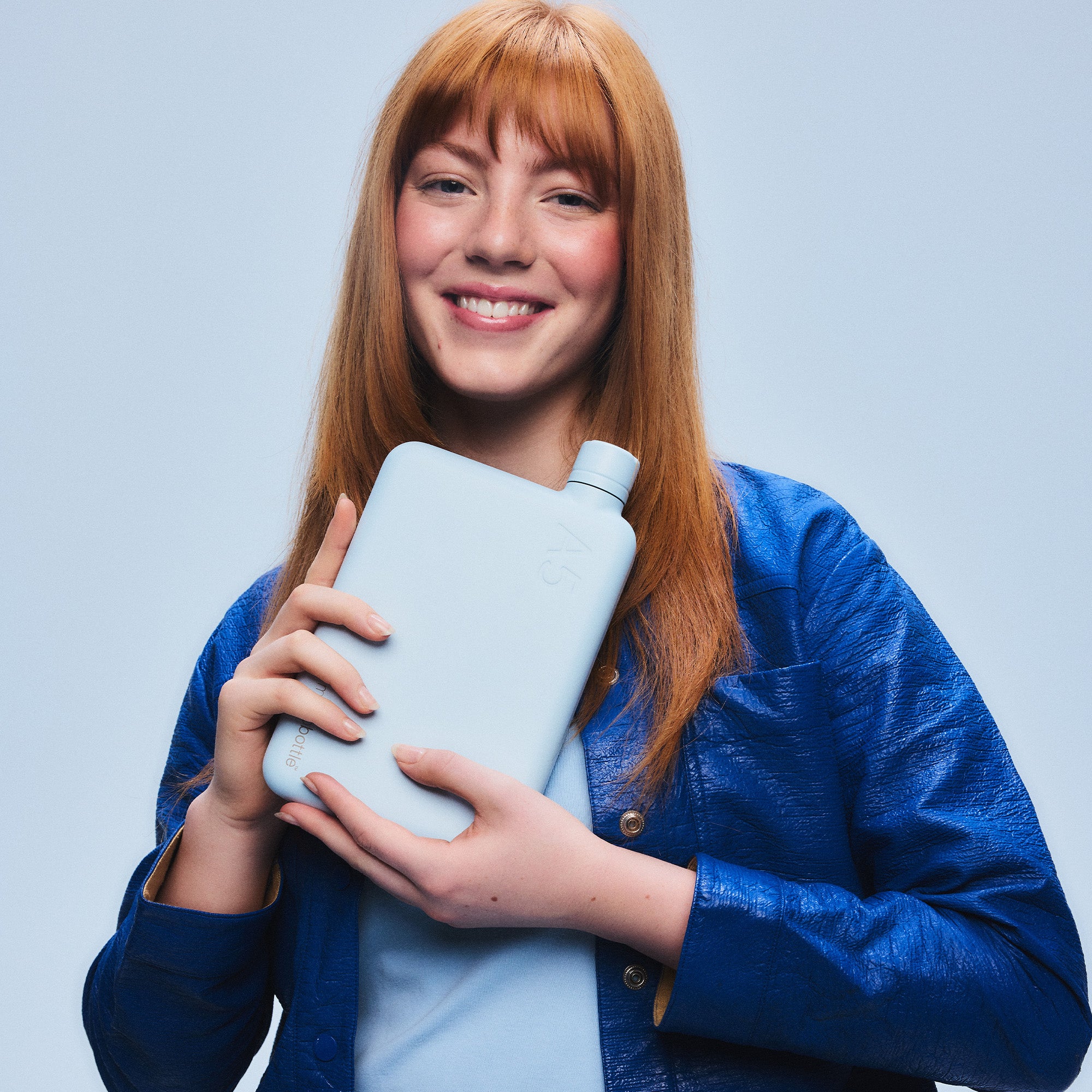 A5 memobottle (Stainless Steel) – Powder Blue