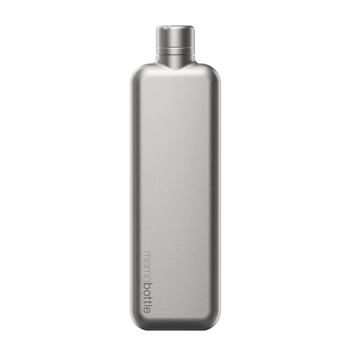 Slim memobottle - Satin Stainless Steel